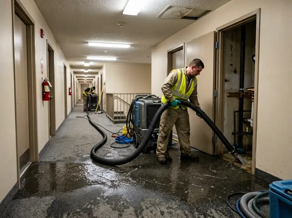 multi-unit-apartment-hallway-f-005 — frequently asked questions, Emergency Burst Pipe Water Extraction & Removal in Wilmette…